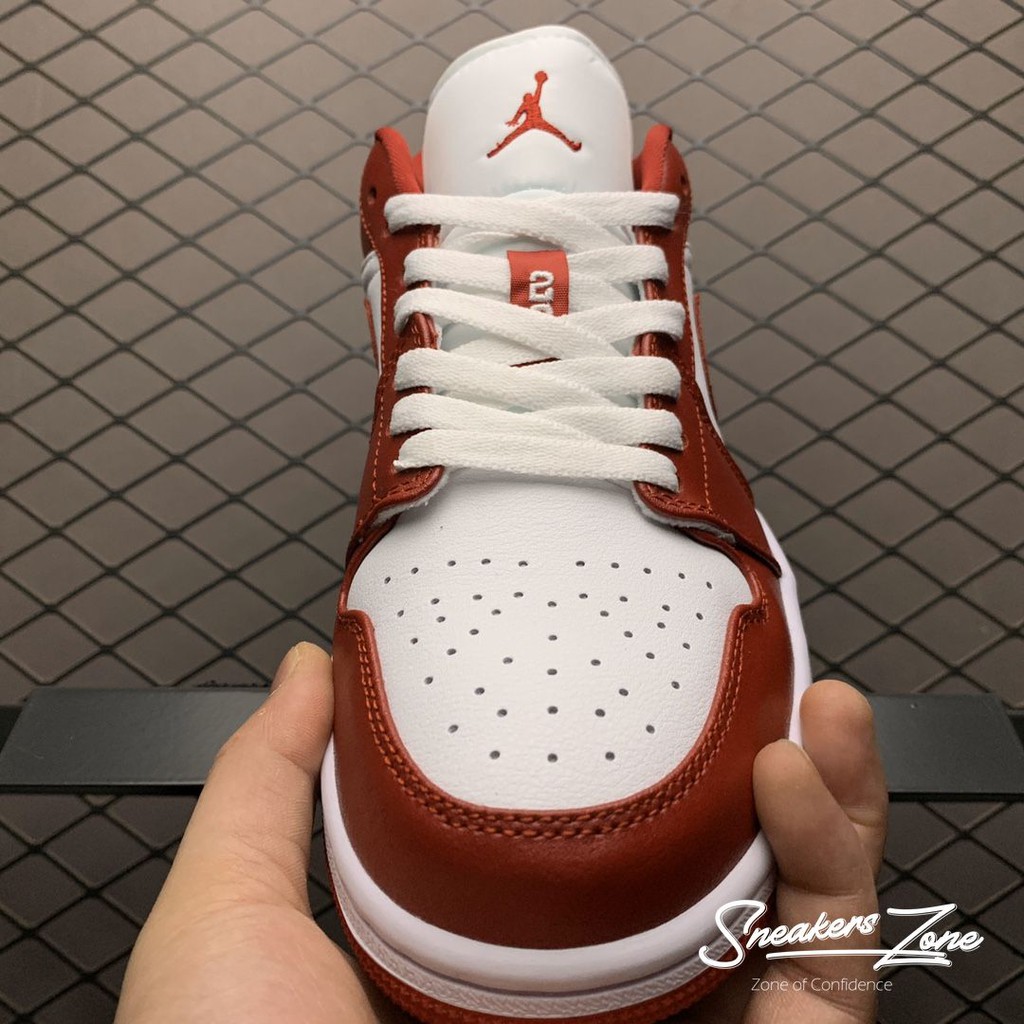 Giày Thể Thao Air Jordan 1 Low Gym Red White Màu đỏ Trắng Thấp Cổ Phù Hợp Mọi Dịp Cho Cả Nam Và Nữ Sneakers World