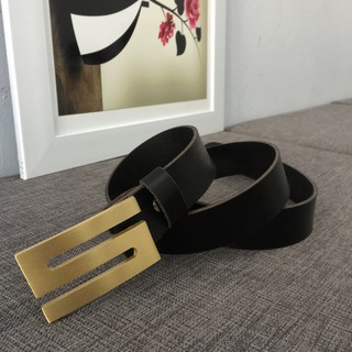 Dây nịt mặt đồng da bò, tặng đục lỗ, đồ da azado