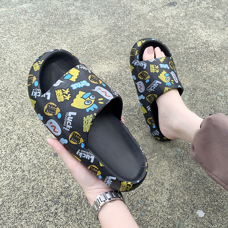 JY751 RĂNG THƯA Dép bánh mì  nam nữ siêu đáng yêu