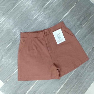 Quần đùi đũi Thái - 1 Cúc trang trí [ ảnh thật ]
