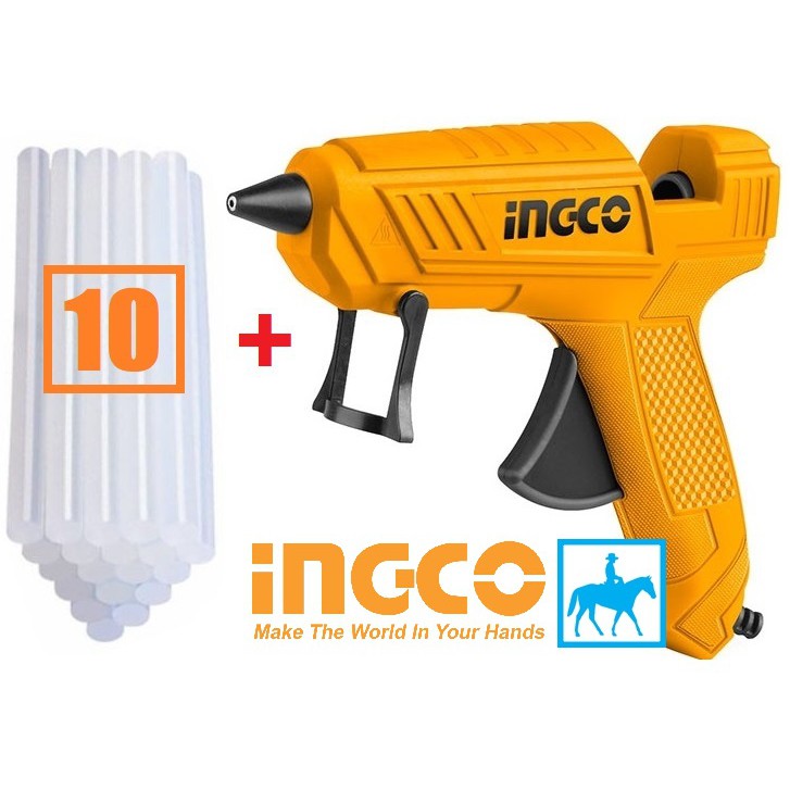 Dụng cụ bơm keo điện 100w INGCO GG148 Tặng 10 cây keo