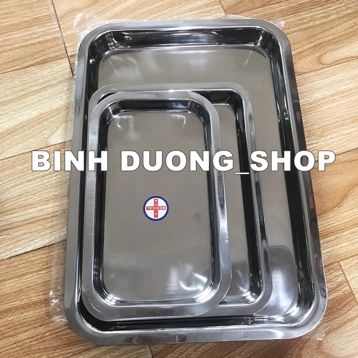 Khay inox y tế nhiều size lớn, nhỏ (Khay đúc)