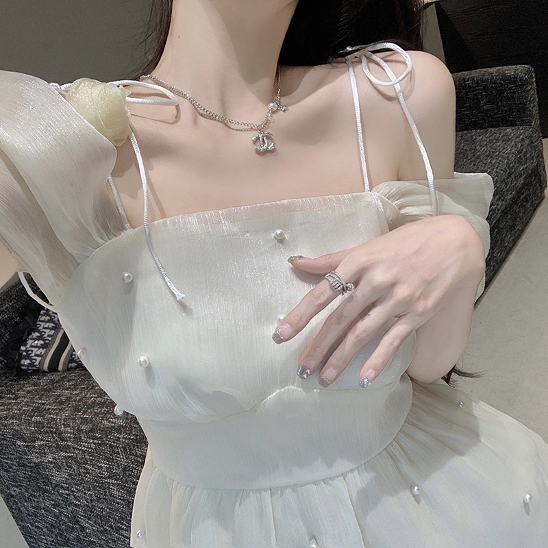 Đầm Nữ Váy Ngắn Xòe Trắng Hàng Thiết Kế Trễ Vai Hai Dây Công Chúa Cao Cấp Nhẹ Nhàng Phù Hợp Đi Ăn Cưới Dự Tiệc Sinh Nhật | BigBuy360 - bigbuy360.vn