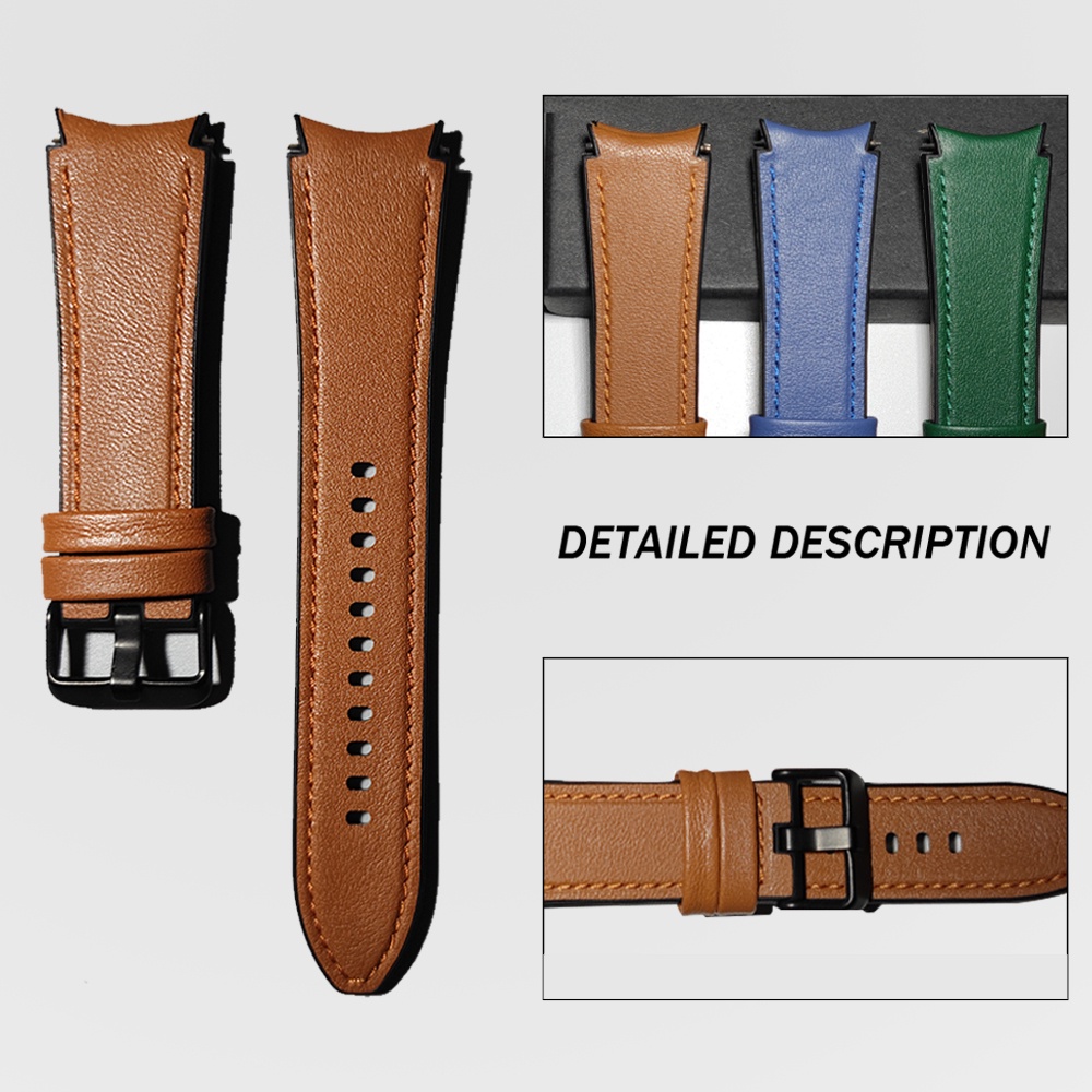 Dây đeo da và silicone cho đồng hồ thông minh samsung galaxy watch 4 samsung galaxy active 2 gear s3 46mm22mm