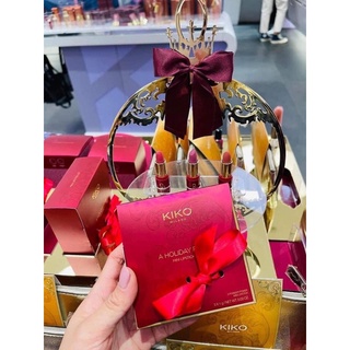 (Bill Pháp) Set Son Kiko Holiday 3 cây mini 2021