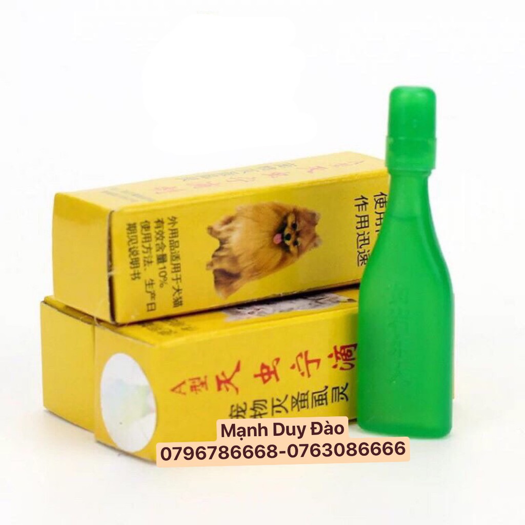 NHỎ GÁY TRỊ VE RẬN BỌ CHÉT CHO CHÓ MÈO SIÊU HIỆU QUẢ