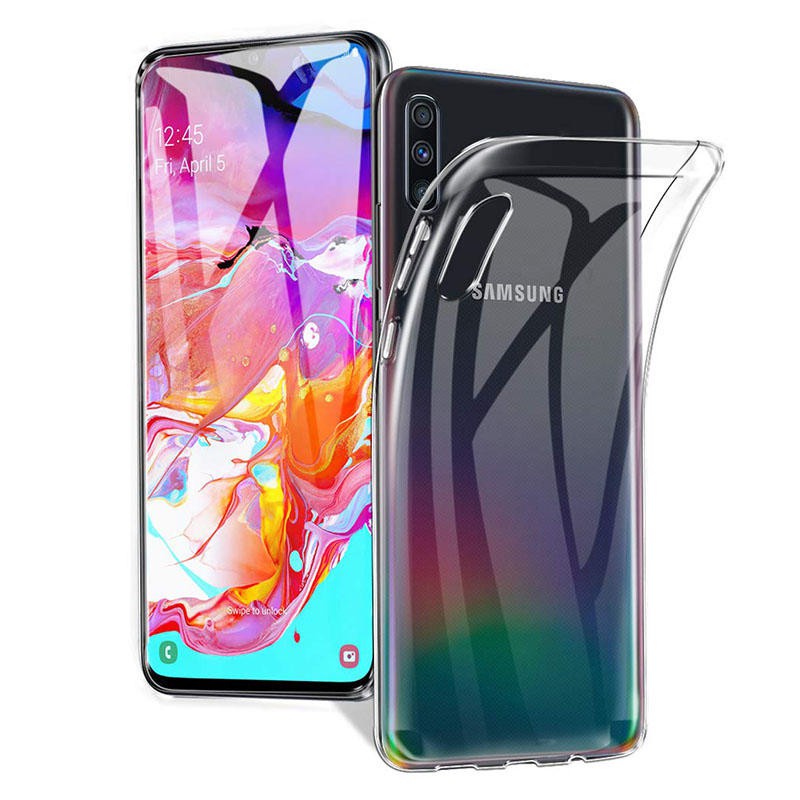 Ốp Silicon dẻo Samsung Galaxy A70 (trong suốt) - Hàng loại 1
