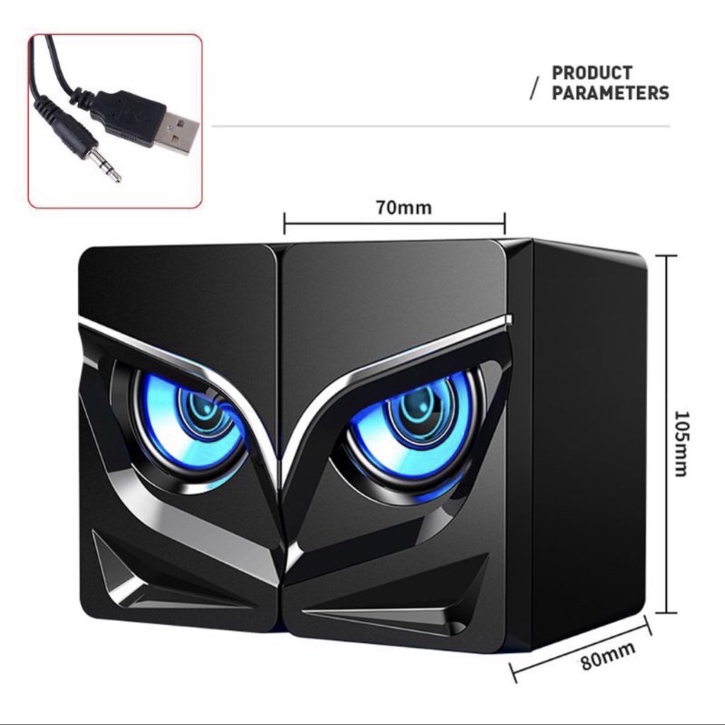 Loa vi tính SADA V-128 Eagle Eye âm Bass Trầm nổi dùng cho điện thoại máy tính laptop