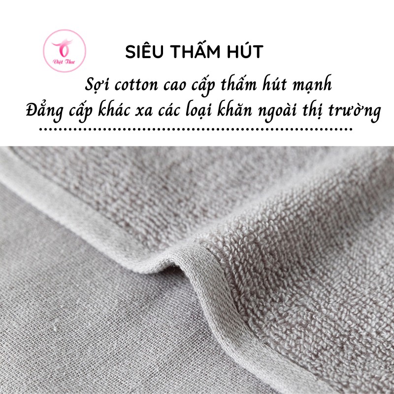 Khăn mặt trẻ em cotton hình tai thỏ cao cấp VIỆT THƯ, siêu mềm mại, siêu thấm hút, 50gr, 25x50cm