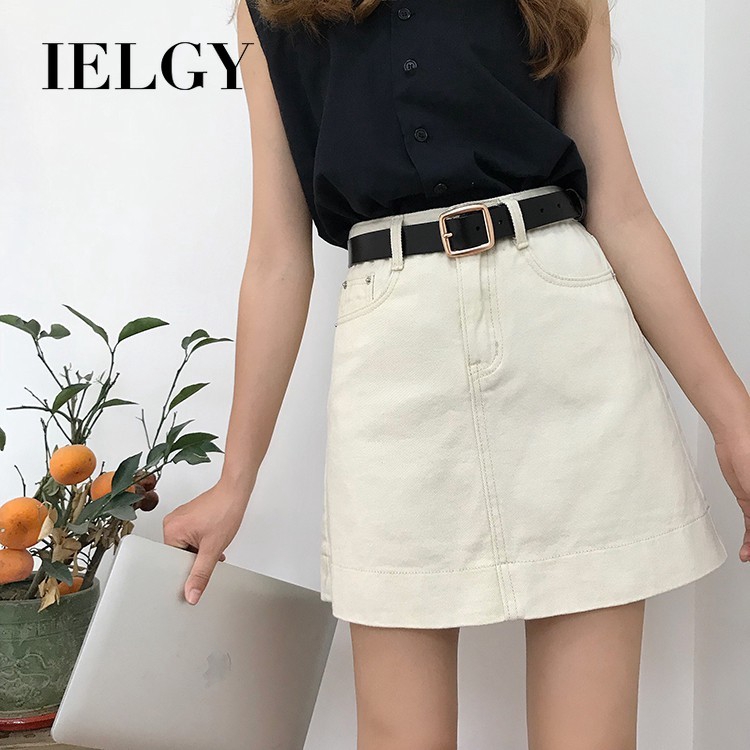 IELGY Chân váy jean Dáng Chữ a Thời Trang Cho Học Sinh
