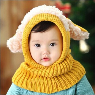 Mũ Len Trùm Đầu Kín Cổ Cho Bé Từ 1 Đến 3 Tuổi - Mũ Len Cho Bé Trai Và Bé Gái - Chọn Màu Phần Phân Loại