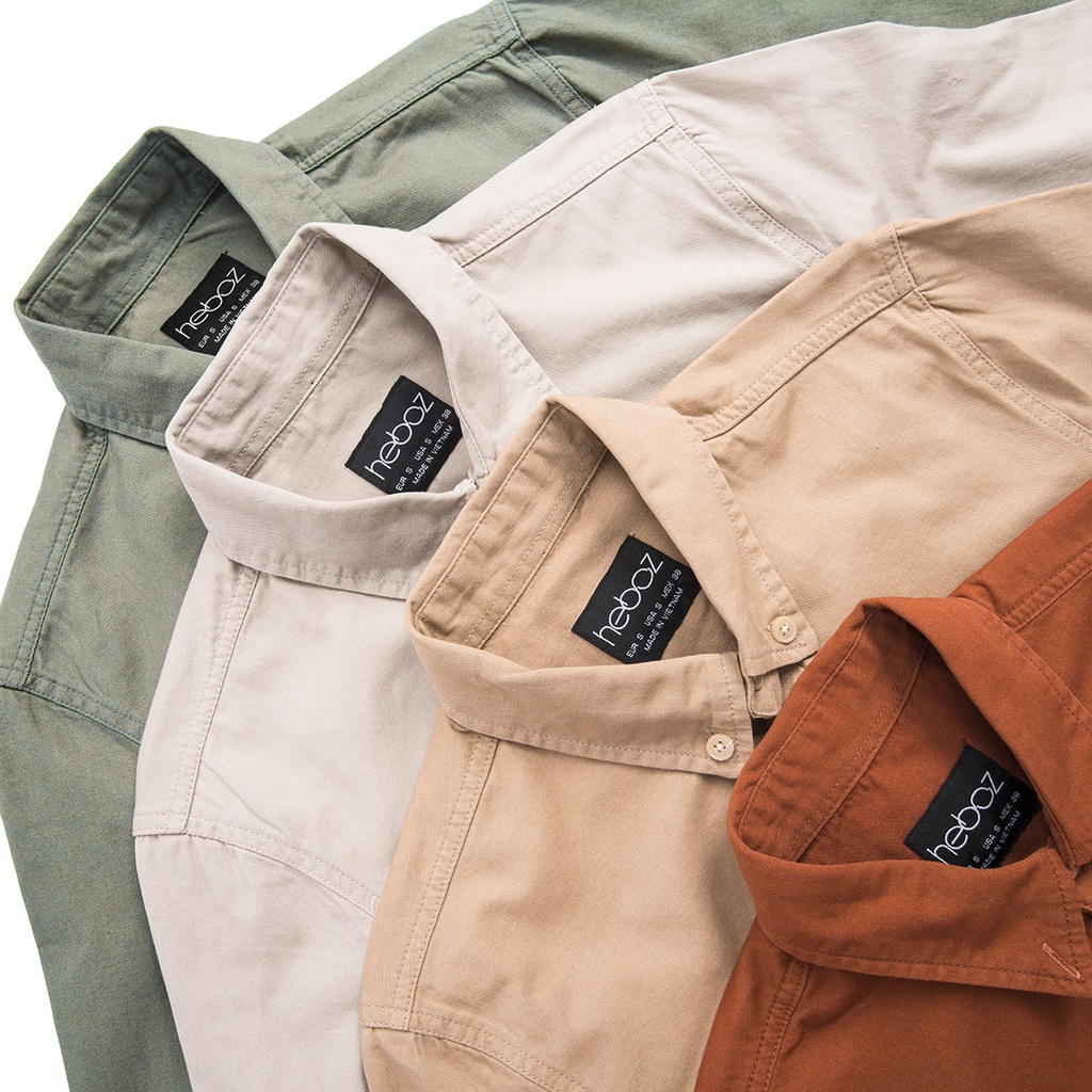 Áo sơ mi nam dài tay cổ bẻ HEBOZ chất vải denim mỏng, nhẹ và thoáng mát lên form sang chảnh - 00000654 | BigBuy360 - bigbuy360.vn