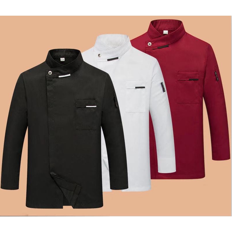 Plus Áo Khoác Đầu Bếp Tay Ngắn / Dài Chuyên Nghiệp