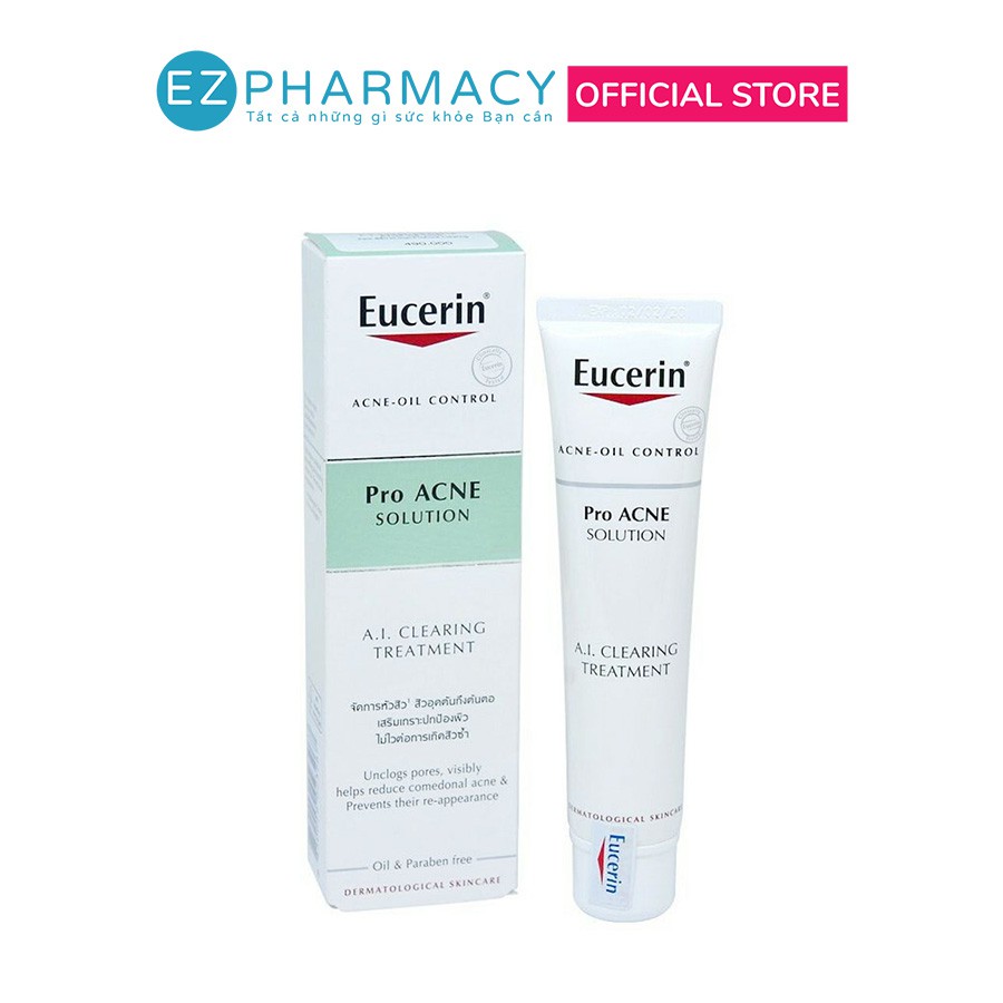 Tinh chất Eucerin Pro Acne A.I Clearing Treatment 40ml - giảm mụn, nhờn, giảm viêm