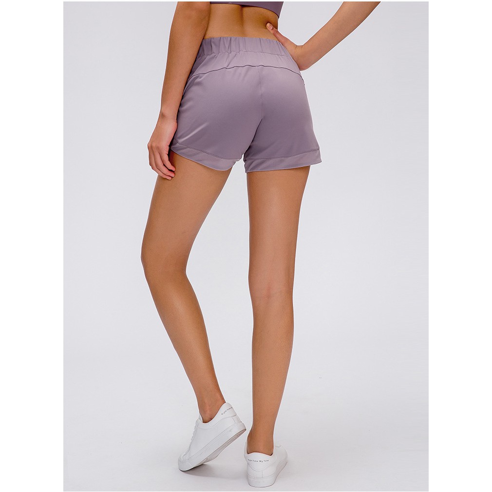 Quần tập Lululemon Sunsetting Short 3" - Quần đùi thể thao Lulu không logo