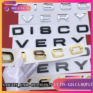 🔥HCM-Tem chữ nổi 3D Discovery dán trang trí ô tô,không bong tróc_bền màu_chống nước