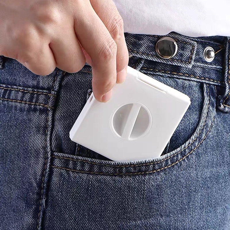 1 Hộp Đựng Dây Cáp Sạc 2 Trong 1 Có Thể Xoay Được Kèm Giá Đỡ Tiện Dụng