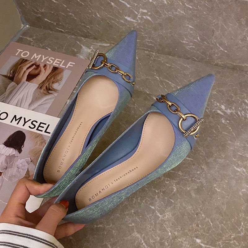 Giày cao gót mũi nhọn thiết kế mới thời trang dành cho mùa thu đông 2021