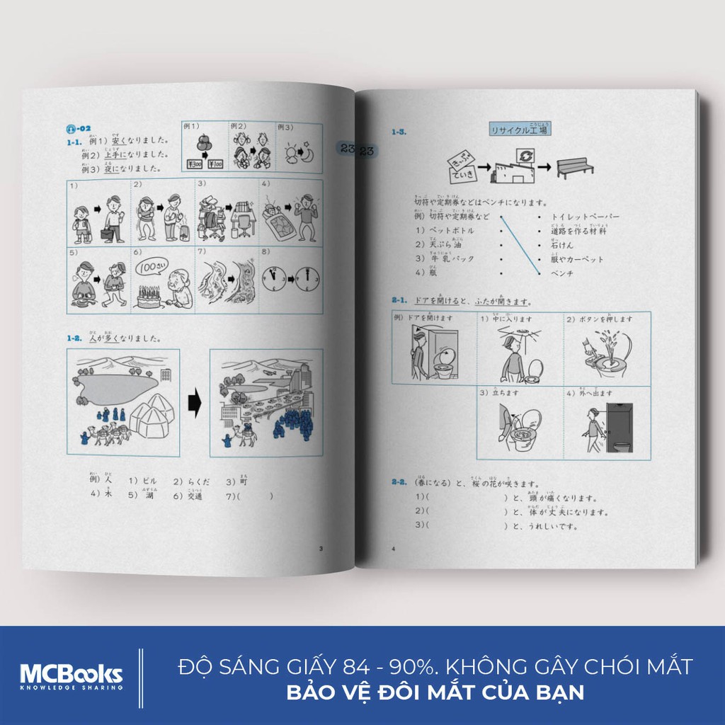 Sách Giáo trình tiếng Nhật Daichi Sơ cấp 2 Bài tập tổng hợp MCBooks