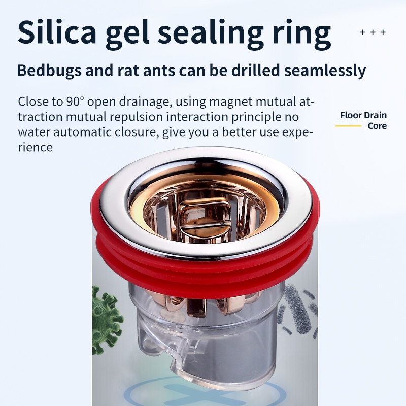 Nắp Đậy Cống Thoát Nước Sàn Nhà Tắm Chống Tắc Nghẽn / Côn Trùng