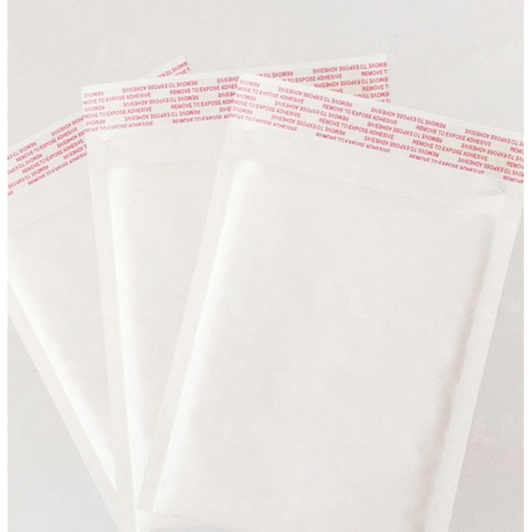 1 cái Túi nilon Hồng Trắng Túi gói hàng chống sốc lót bóng khí niêm phong