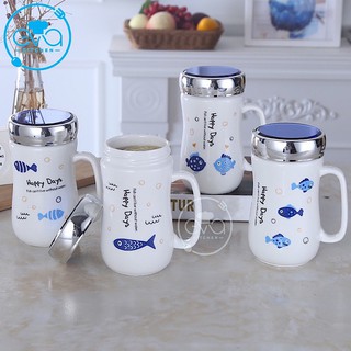 Ly Sứ Nắp Gương Hoạ Tiết Hoạt Hình  Nhật Dễ Thương