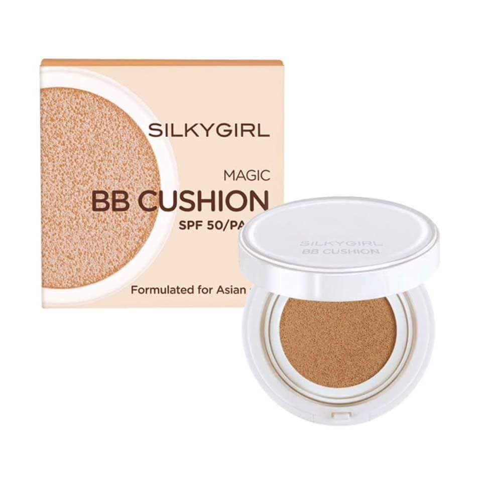 PHẤN NƯỚC CHE PHỦ TỐT, KIỀM DẦU HIỆU QUẢ SILKYGIRL MAGIC BB CUSHION SPF50 15G CHÍNH HÃNG - 9929