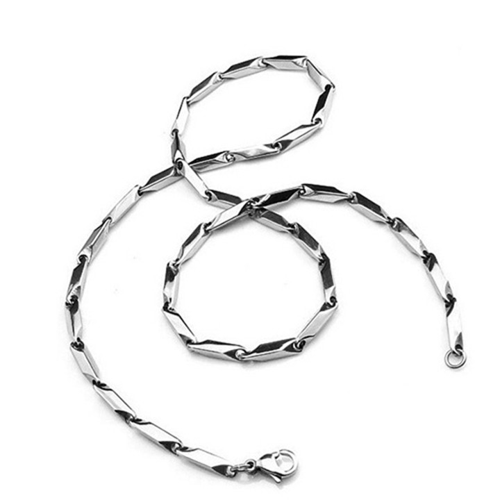 Dây chuyền nam inox hỏa tiễn 2mm trơn thép không gỉ