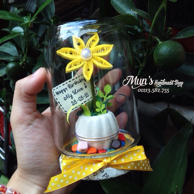 LỌ HOA THỦY TINH HANDMADE - FLOWER IN JAR