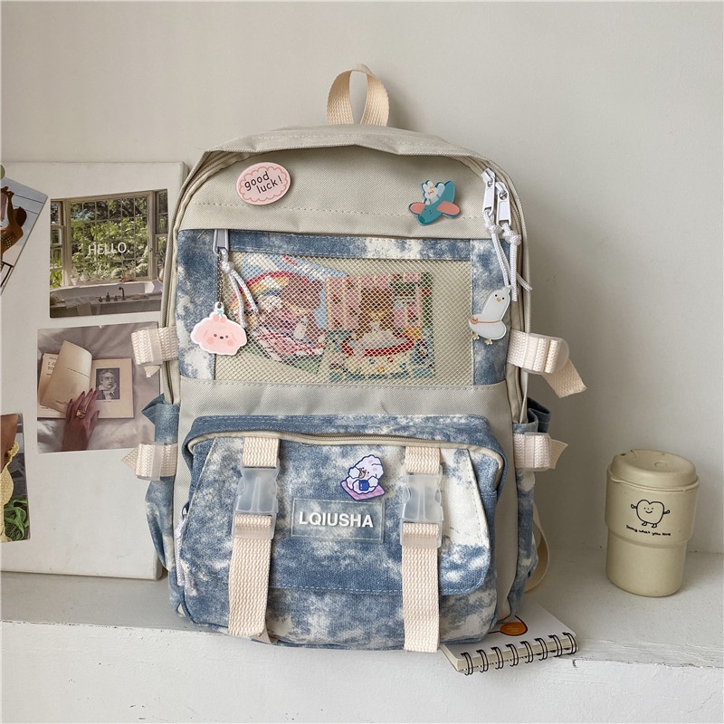 Ba Lô Vải Oxford Nhuộm Màu Thời Trang Cho Nữ