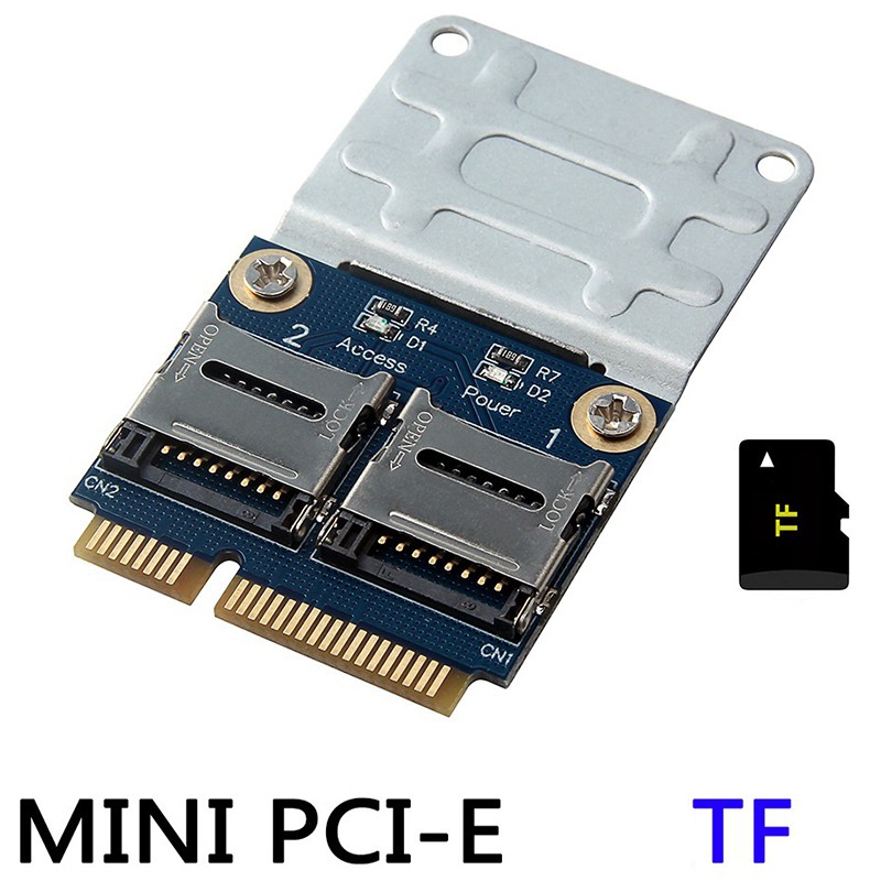 2 Đầu Đọc Thẻ Nhớ Ssd Hdd Cho Laptop Dual Micro- Sd Sdhc Sdxc Tf Sang Mini Pcie To 2 Mini-Sdcards Mini | BigBuy360 - bigbuy360.vn