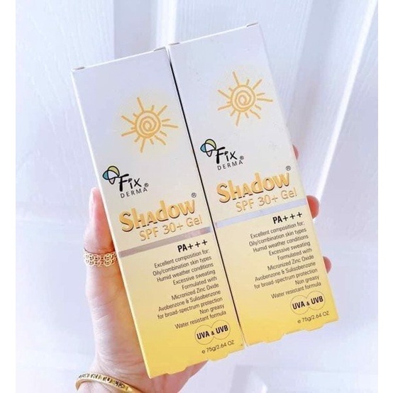 Gel Chống Nắng Dưỡng Da Shadow Fixderma SPF 30+ Gel