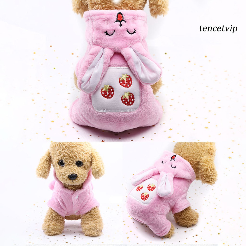 Áo Hoodie Thú Cưng Thiết Kế Hoạt Hình Giữ Ấm Dễ Thương