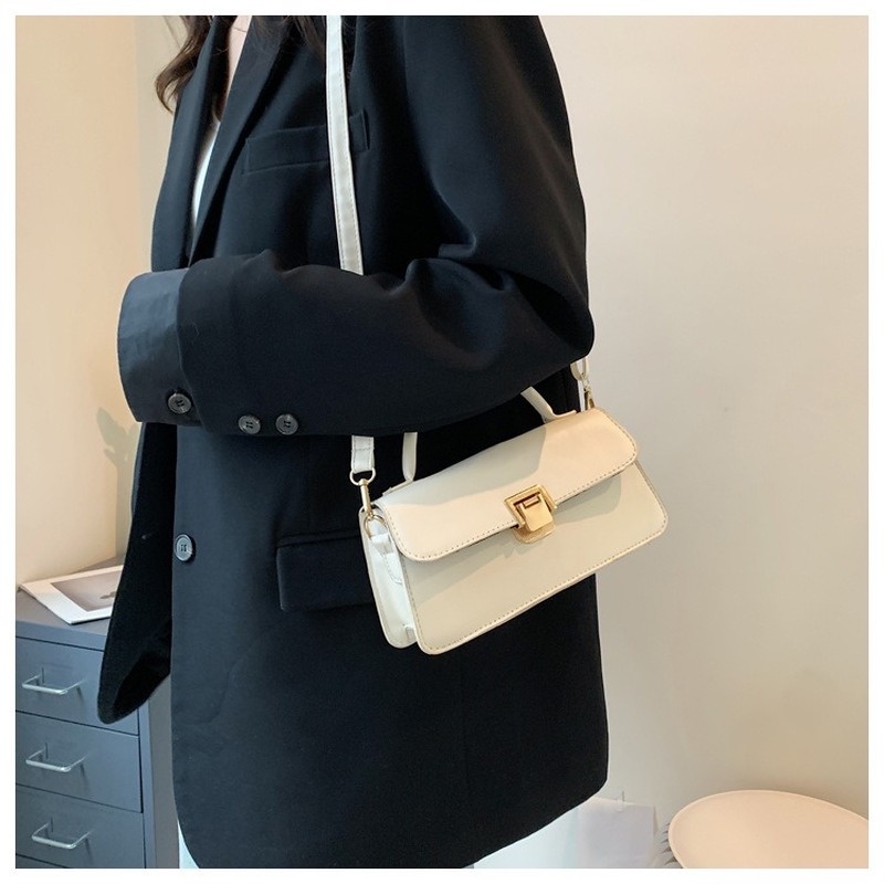 Túi Đeo Chéo Hình Vuông Màu Trơn Phong Cách retro Thời Trang Mới 2022 Gylb1351