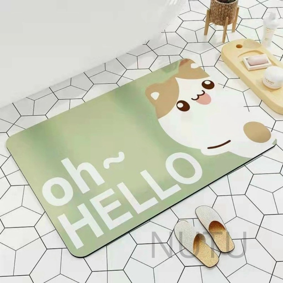 Thảm Lau Chân Silicon Hình Thú - thảm lau chân silicon kute - Kanta store