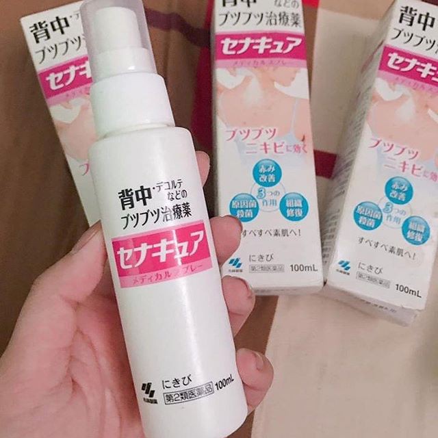 Xịt mụn lưng Senakyua Kobayashi Nhật Bản - Chai 100ml