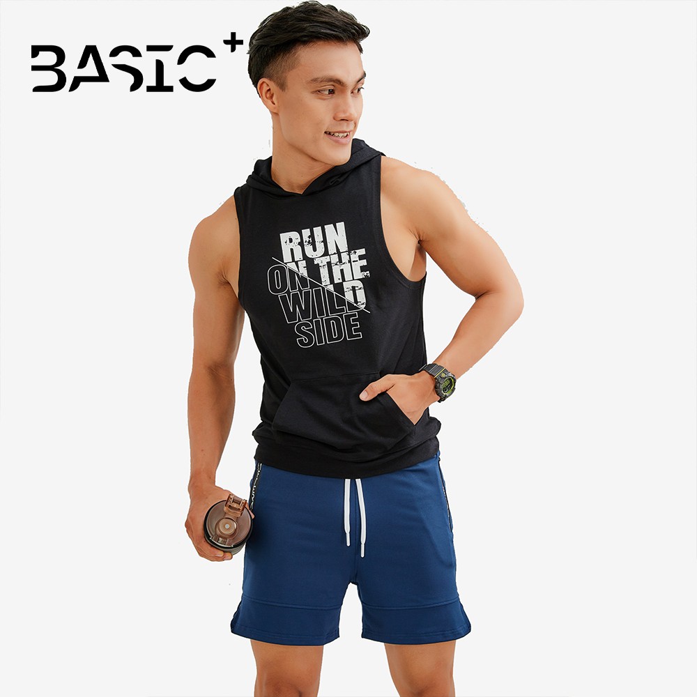 [Mã FAMALLT5 giảm 15% đơn 150K] Áo tanktop hoodie nam After All, in chữ Wild Side - A03P-04