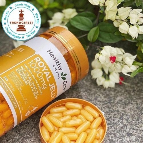 Sữa Ong Chúa Royal Jelly 1000 Healthy Care, Úc (365 viên) hỗ trợ sức khoẻ với nhiều công dụng