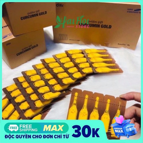 Tinh Nghệ Nano Curcumin Gold Hàn Quốc Mẫu Mới Hộp 100tep [ Auth ]