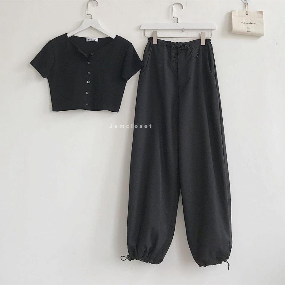 QUẦN JOGGER NỮ RÚT DÂY EO, QUẦN BOOM UNISEX CÁ TÍNH NĂNG ĐỘNG_UNI | BigBuy360 - bigbuy360.vn