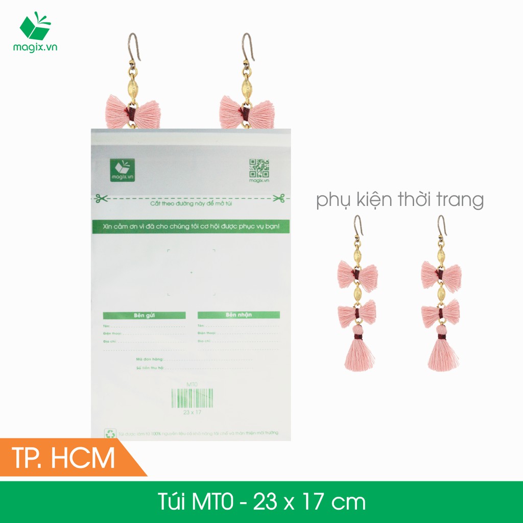 MT0 - 23x17 cm - 500 Túi nilon (tự phân hủy sinh học) đóng hàng