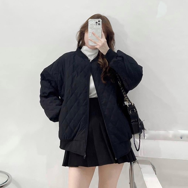 Khoác phao Bomber hình trám