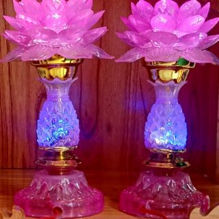Cặp Đèn Thờ Bông Sen Mạch Điện Tử