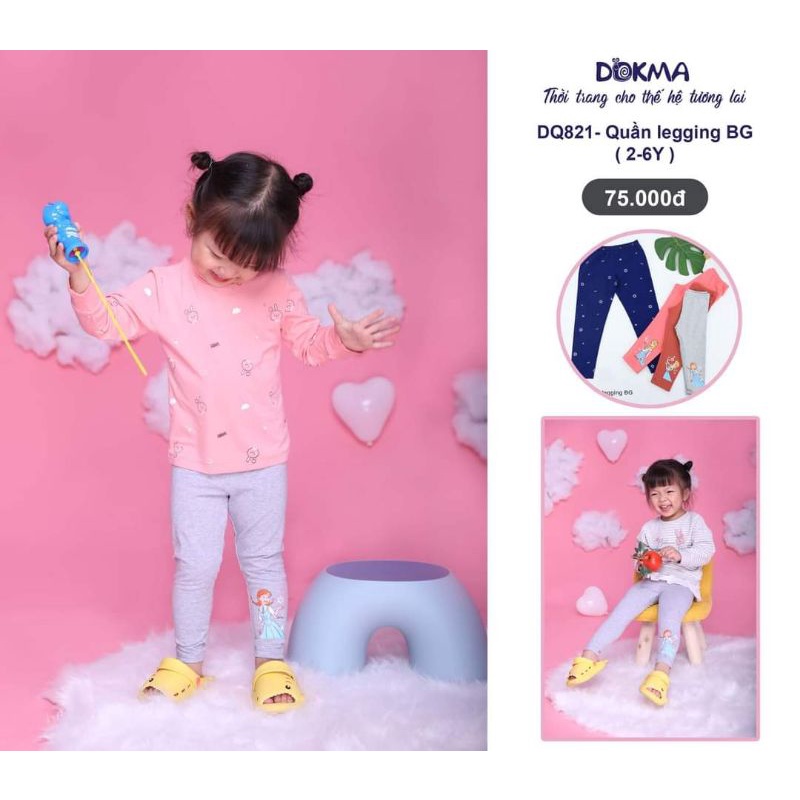 Quần Legging bé gái Dokma 2-6T