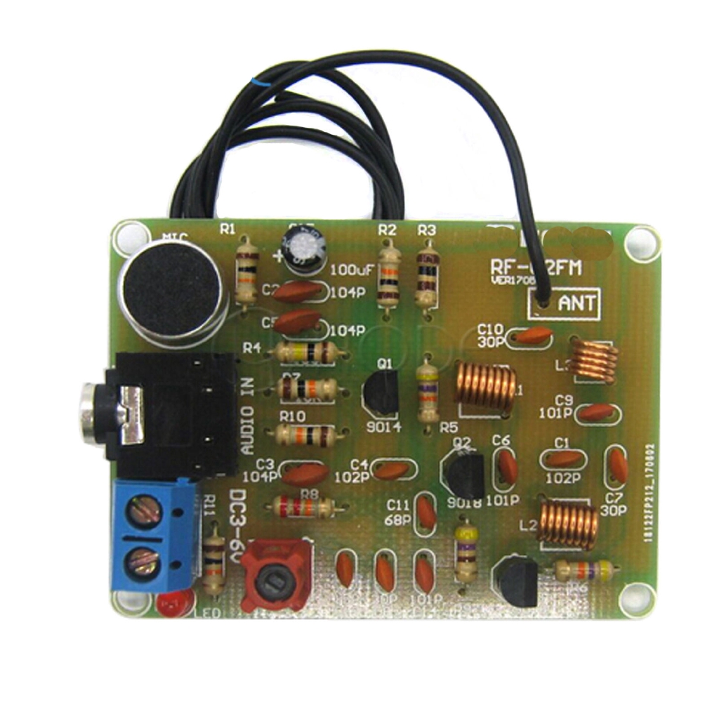 Micro Không Dây Pcbfun FM Mô Đun 88-108MHz DIY 1.5-9V