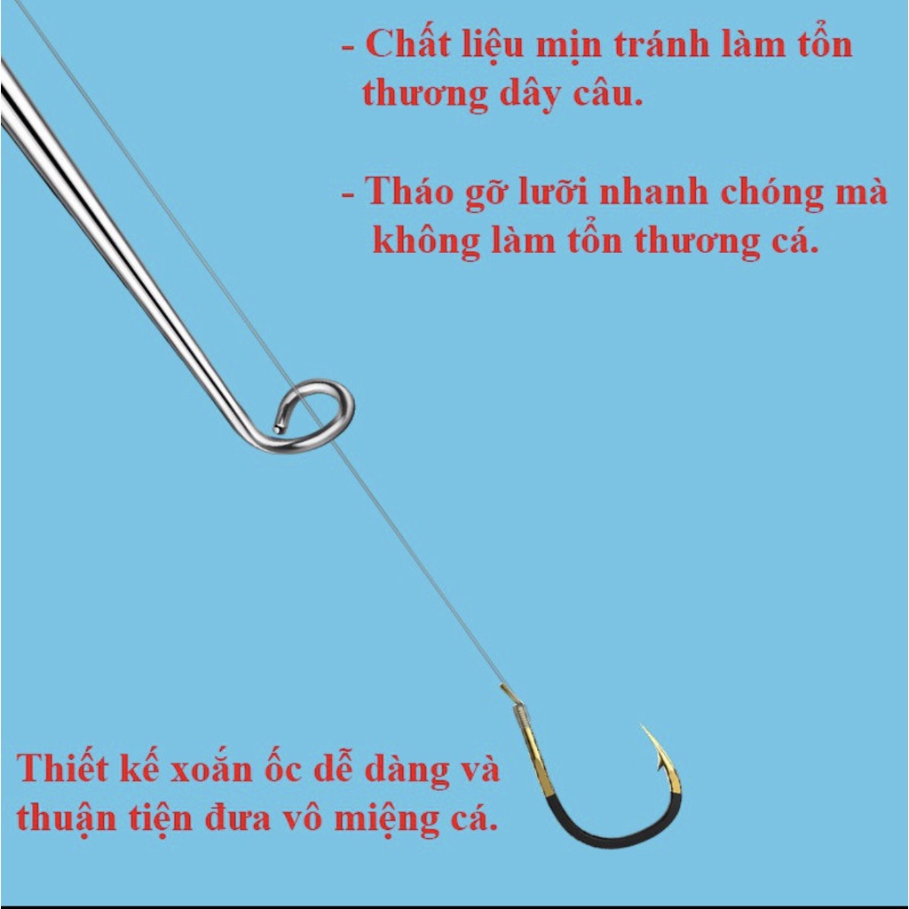 Dụng cụ gỡ lưỡi câu bằng kim loại, nhỏ gọn, chắc chắn,phụ kiện câu cá cao cấp GL-1