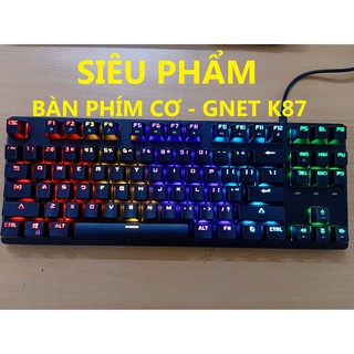 Bàn phím cơ gnet k87 mini