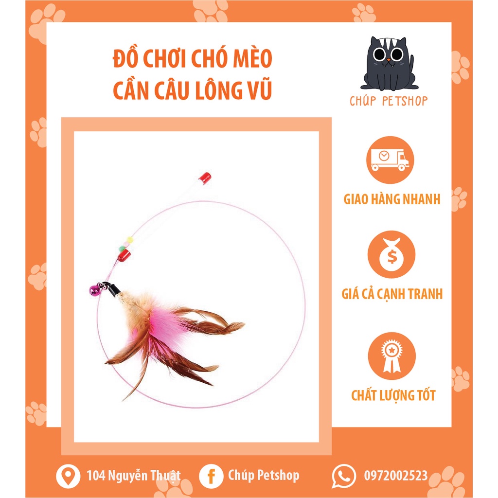 Cần Câu Mèo, Đồ Chơi Cho Pet
