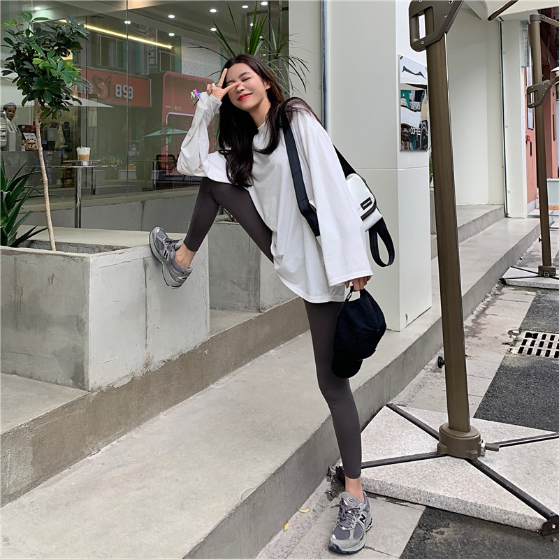 Quần Legging Chất Liệu Nhung Ấm Áp Thiết Kế Ôm Sát Tôn Dáng | BigBuy360 - bigbuy360.vn