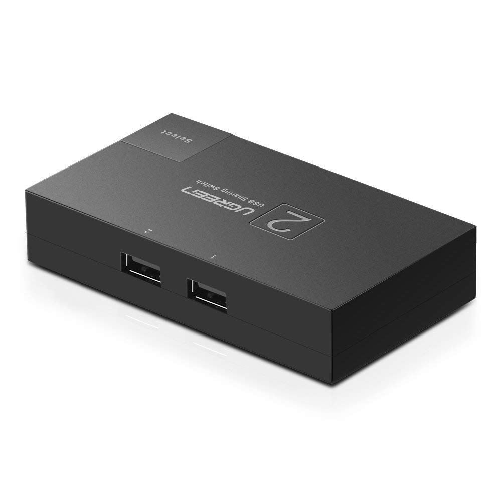 USB Switch Sharing 2 Vào 1 Ugreen 30345 | Nối 2 Máy Tính Với 1 Máy In/ Scan/Phím/ Chuột...
